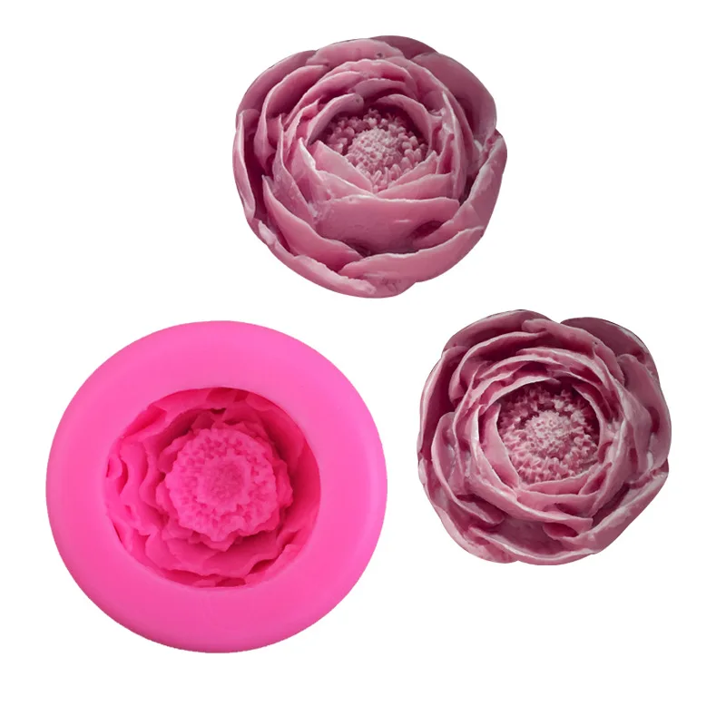 

Camellia Flower Stamen Silicone Mold Handmade Chocolate Resin Aromatherapy Candle Plaster Gel Drop Soap Decorative Mold