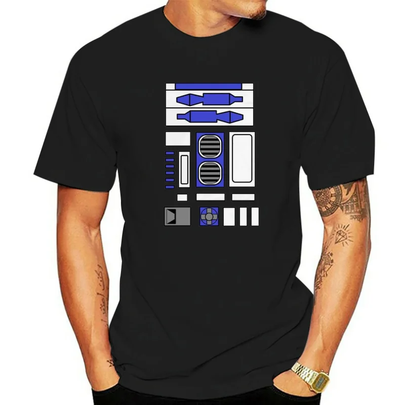 R2D2 дизайн унисекс для мужчин 2020 летняя мода с круглым вырезом мужские