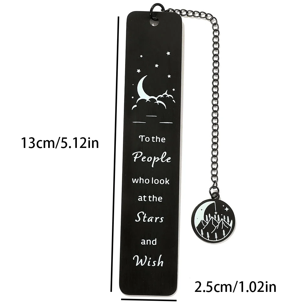 

Металлическая закладка "Звезды и Луна с тобой"