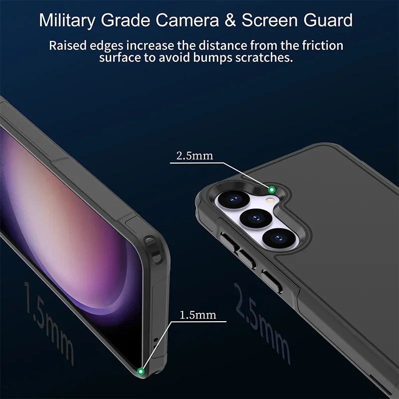 Нескользящий противоударный жесткий чехол для Samsung Galaxy S24 Ultra Plus аксессуары