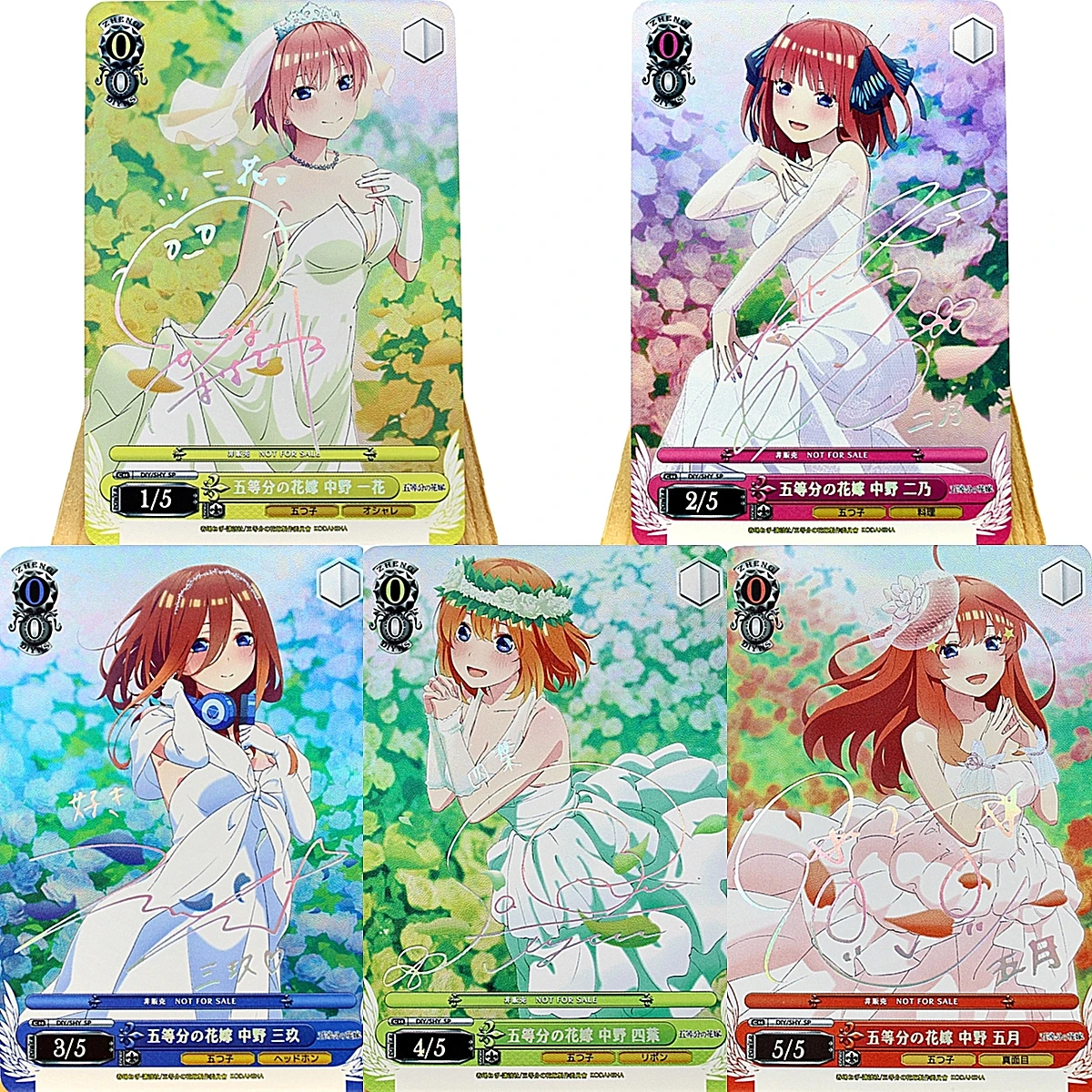 

5Stks/set of Anime Mobile Game Flash Card Nakano Itsuki Nakano Yotsuba Signature ACG Collection Flash Card Kawaii Girl Sexy Girl