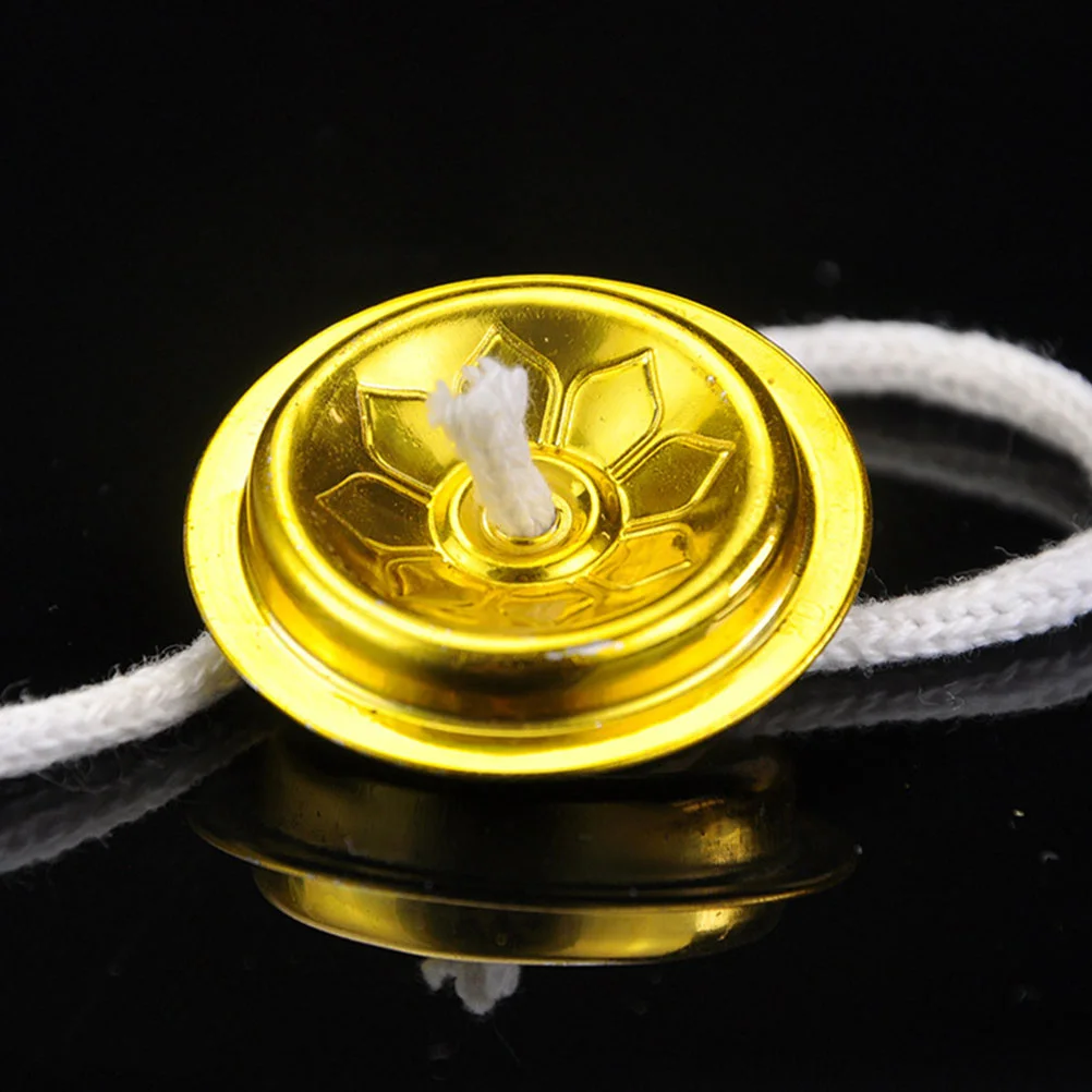 Подставка для лампы подсвечник Ghee масла алтарь золотые дужки металлическая