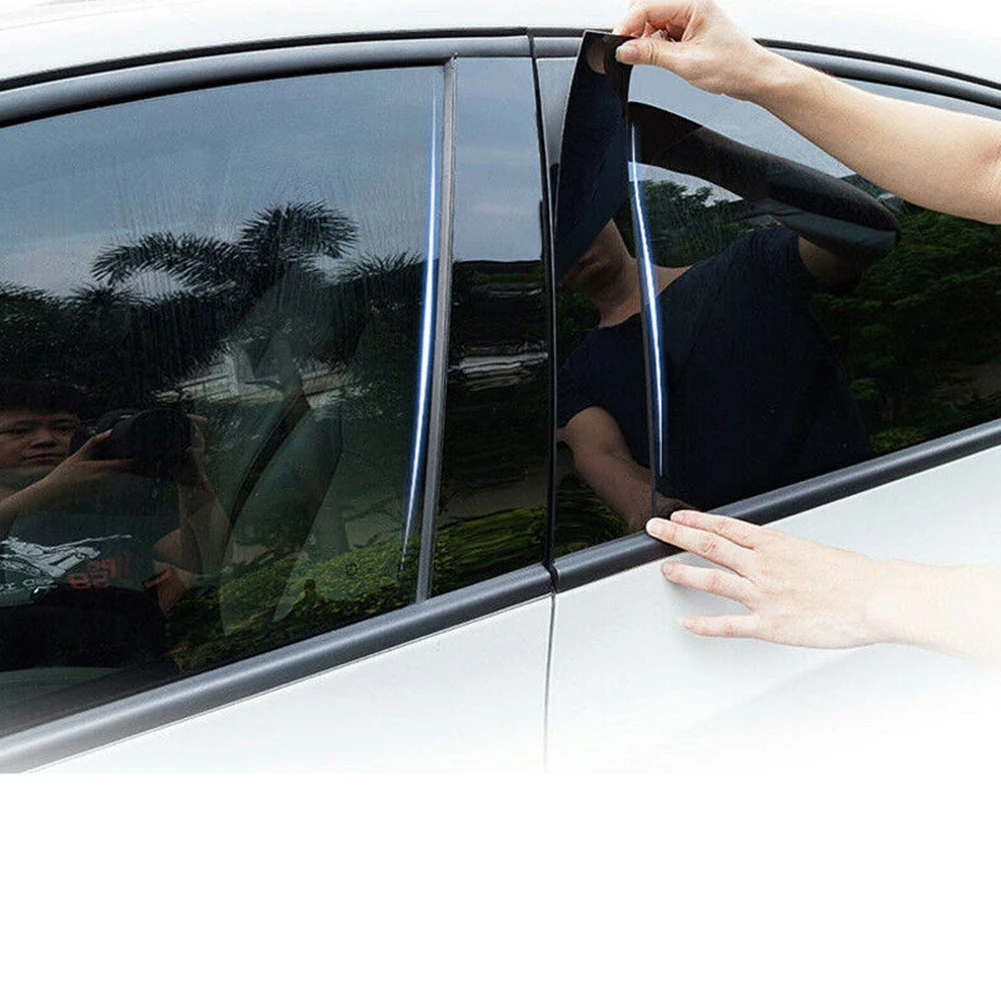 

For Mazda 3 Axela 2014 - 2017 Car Door Pillar Post Trim 1 Set Trim Sticker For MAZDA 3 AXELA 2014-2017 PC Plastic Cement