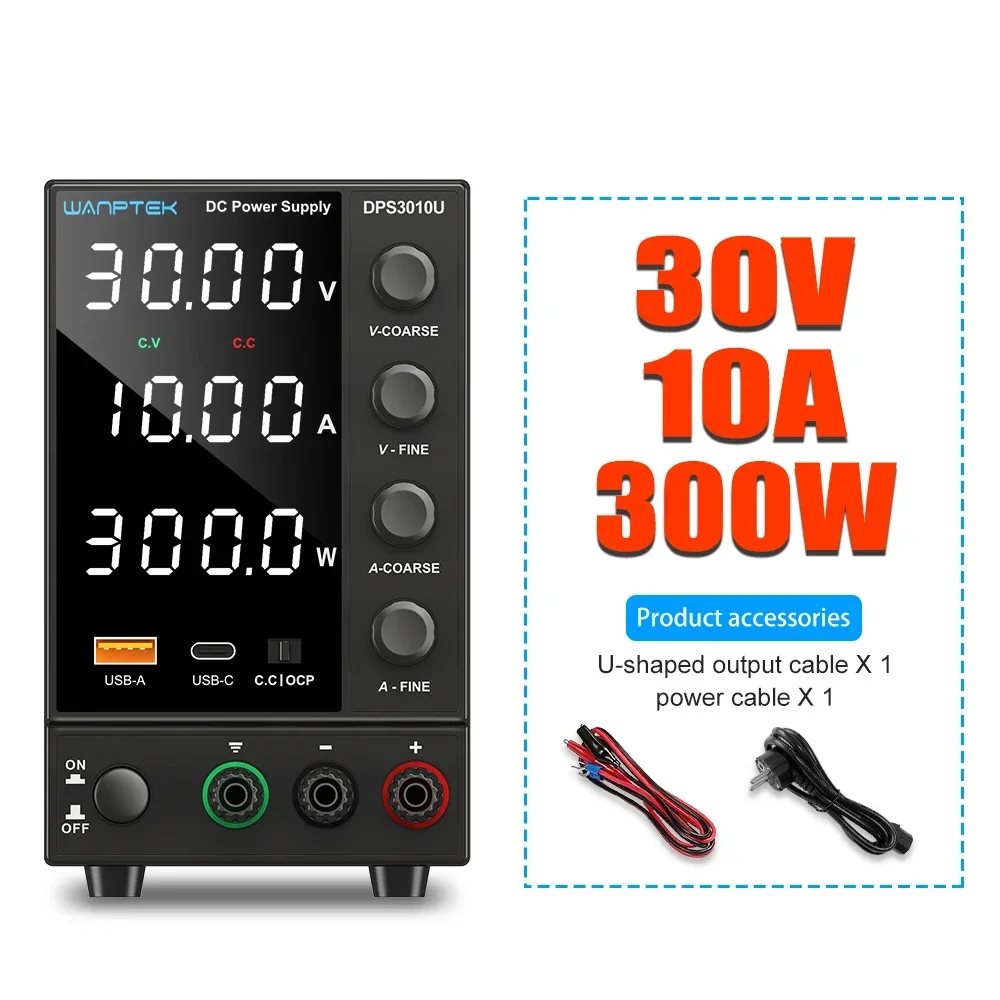 

WANPTEK TPS3010 лабораторный источник питания 30В 10А 60В 5А