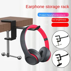 Universal Headset Earphone Holder Hook Game Gaming Headphone Stand Hanger Desktop Lock Cl