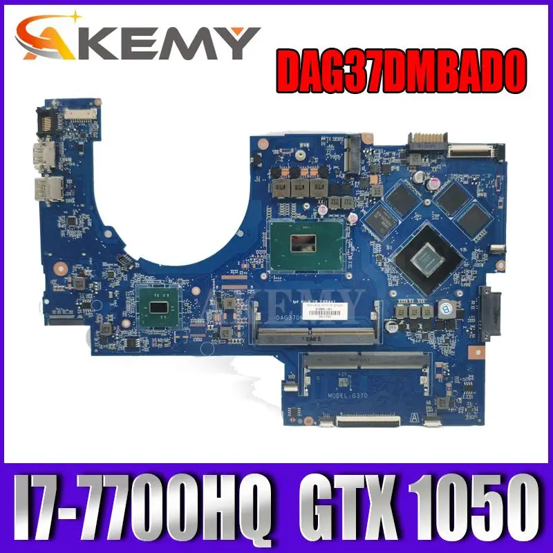

Akemy 915550-001 915550-601 DAG37DMBAD0 For HP PAVILION 17-AB 17-W Laptop Motherboard GTX 1050 4GB I7-7700HQ CPU