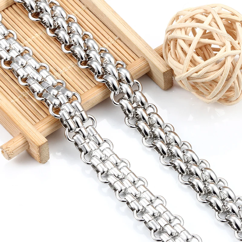 1Meters нержавеющая сталь 13 мм 5 рядов цепей для изготовления ювелирных изделий