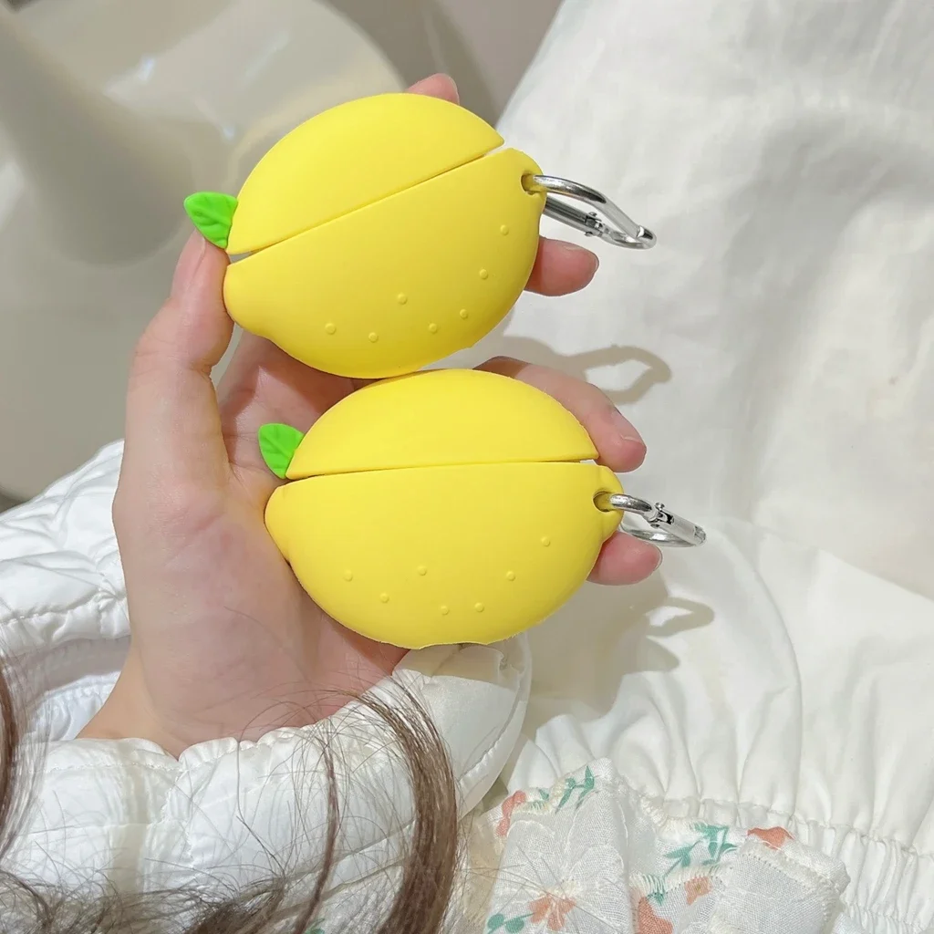 Летний стереоскопический желтый лимонный мягкий силиконовый противоударный