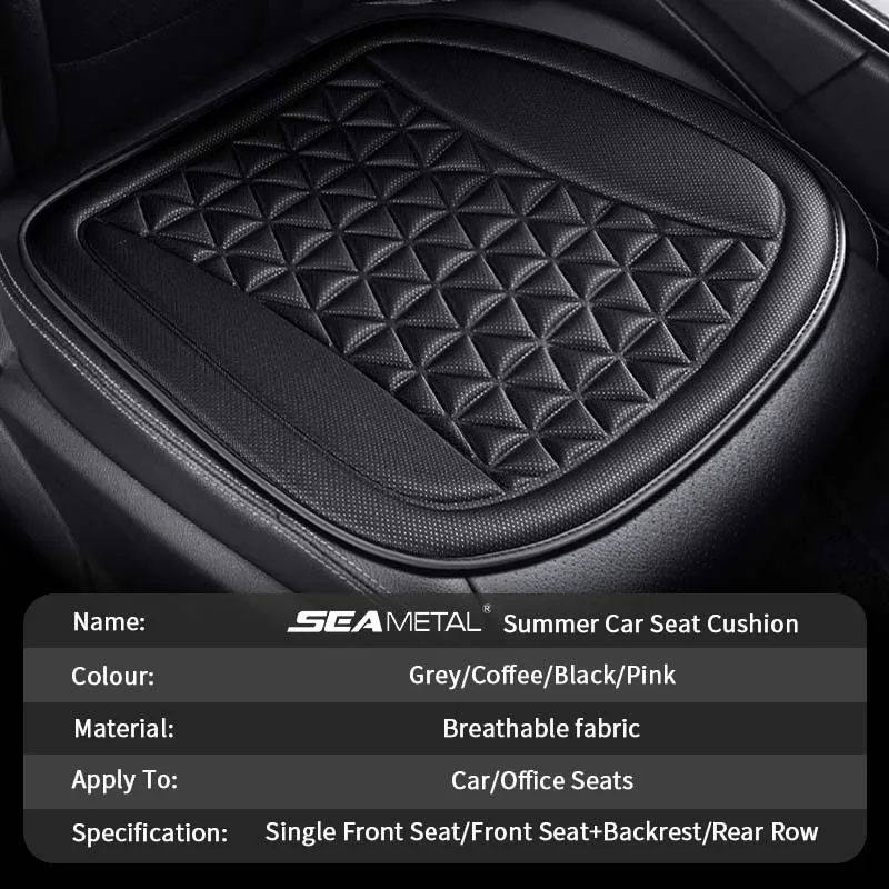 Breathable Fabric Car Seat Cover 3D Triangular Bump Buttocks Massage Universal Auto Chair Cushion Summer Pad With Backrest |