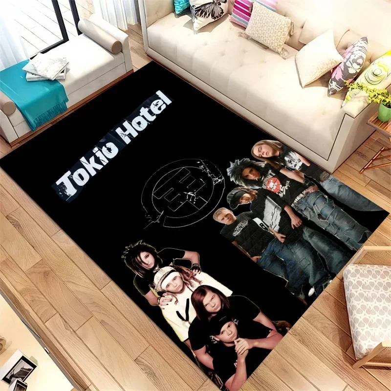

Tokio Germany Hotel Band Rug,Living Room Bedroom Carpet,bedside Floor Mat,Tapis Teppich,Bill Kaulitz,Tom Kaulitz,rock and Roll