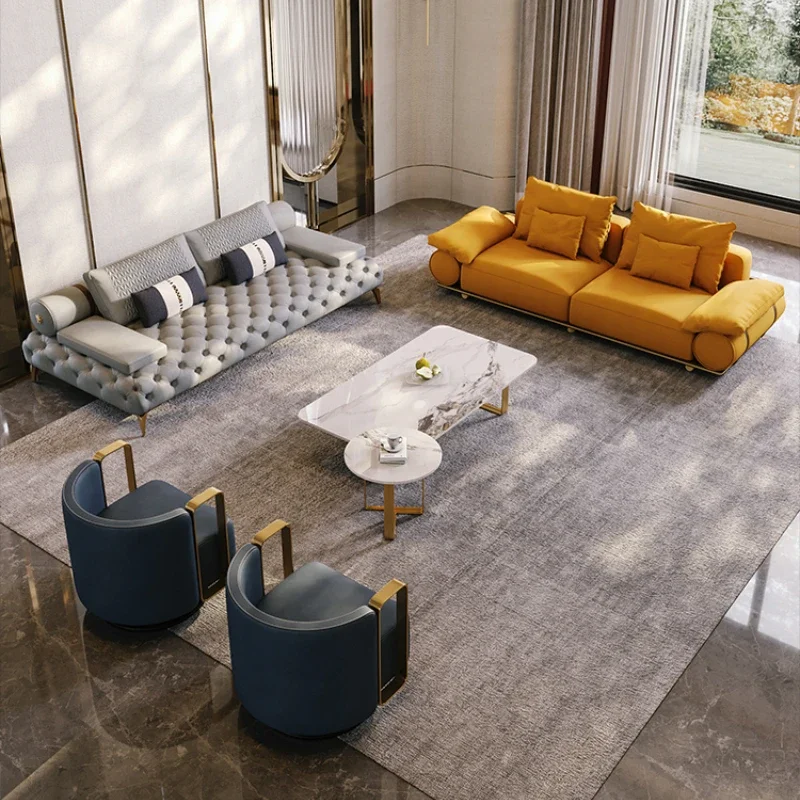 Итальянские диваны из натуральной кожи секционные современные роскошные