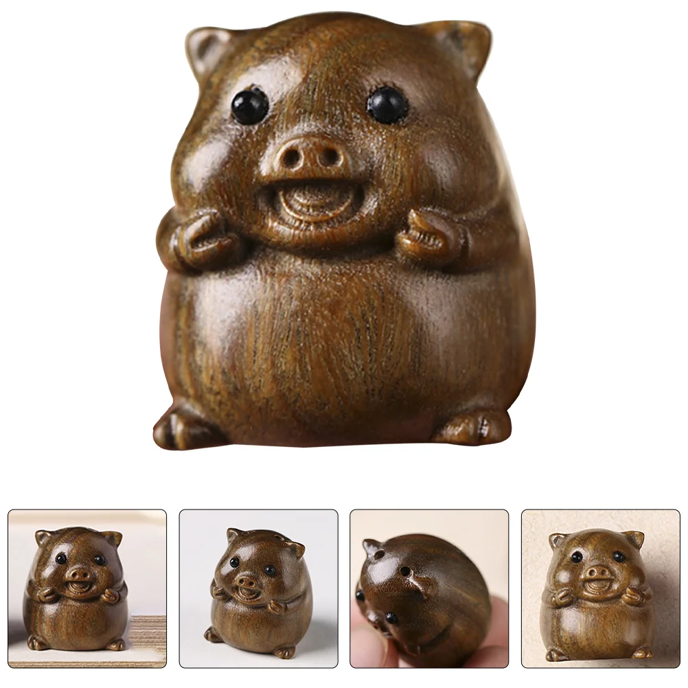 

Charms Statuewooden Animal Pendants Chinese Figurine Keychain Zodiac Deskcharm Ornaments Animals Pendant Sculpture Toys Figure