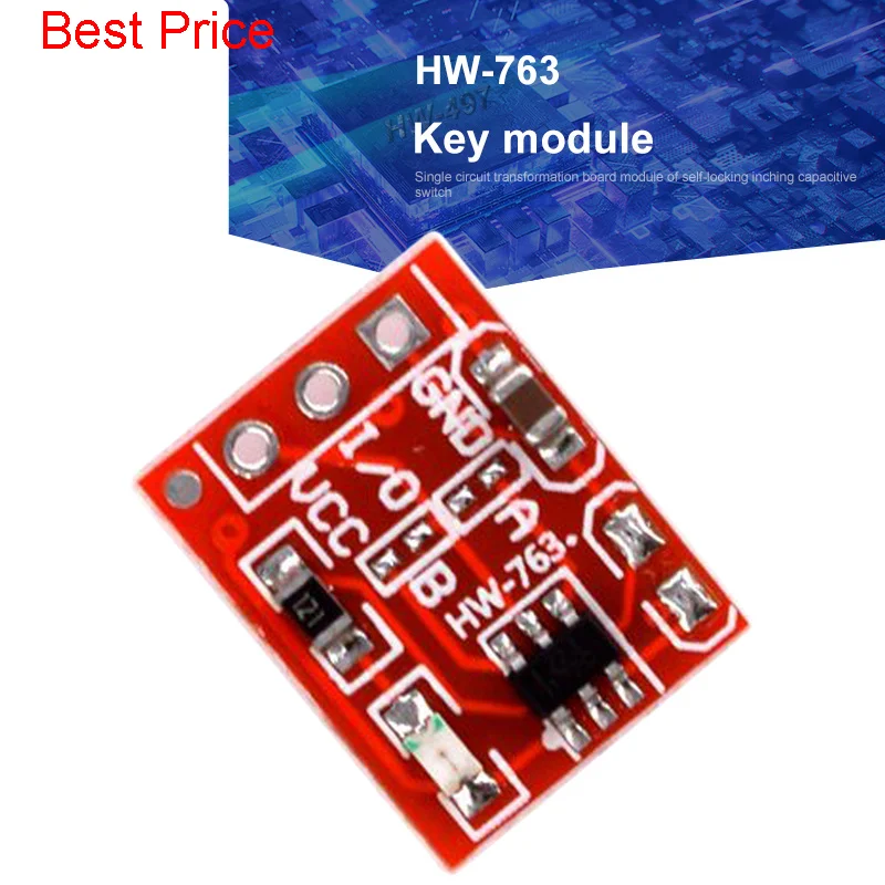 

200Pcs Ttp223 Smart Electronic Touch Button Module Self Locking Inching Capacitor Switch Single Channel Modification Board