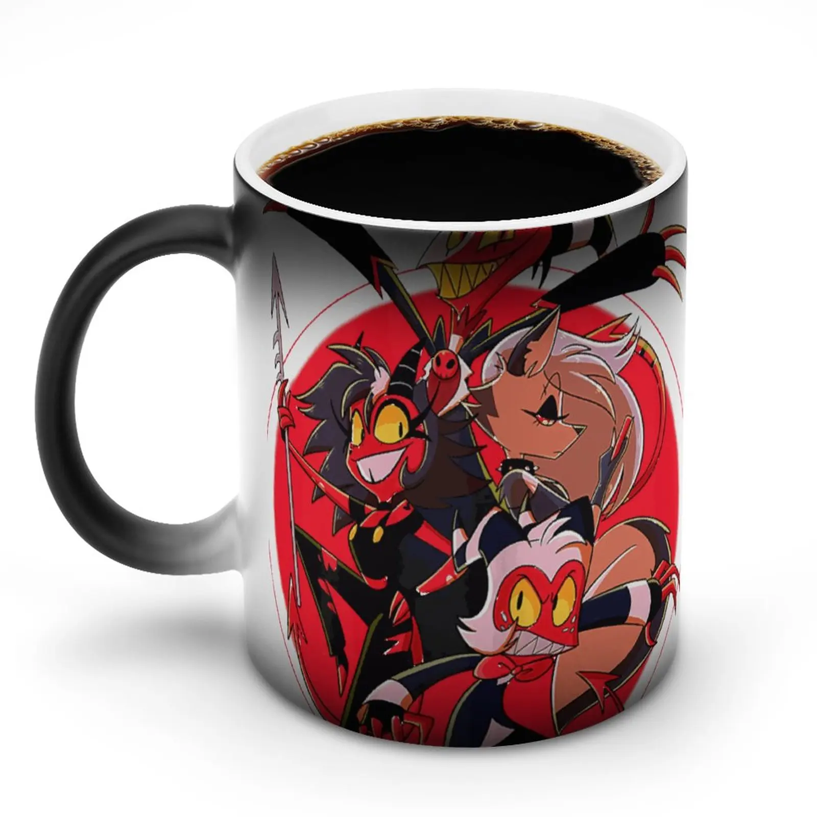 

Helluva Boss кружка с героями мультфильмов Loona Fanart Hotel Wolf Moon новинка керамическая кружка офисные Меняющие цвет дешевые чашки