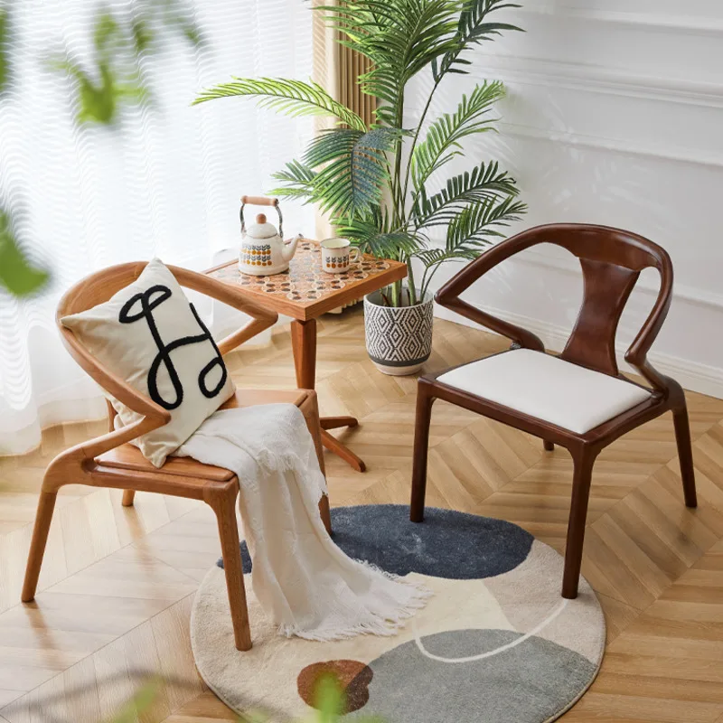 Modern Home Backback Leisure Table Dining Medieval Light Luxury Kitchen Chair