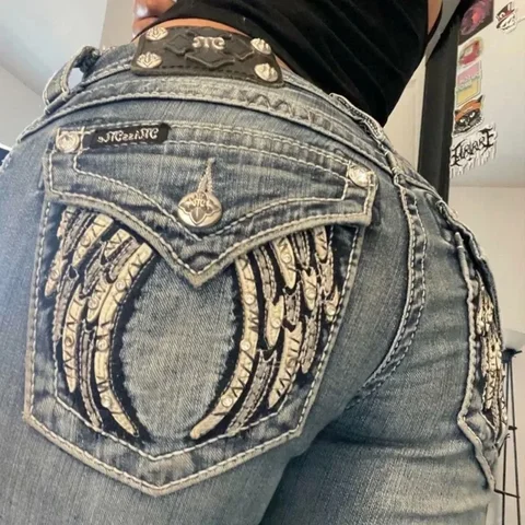 Женские джинсы BiggOrange Miss Me Boot Cut Хлопок Синие