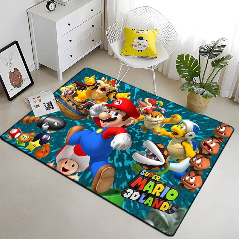Cartoon Super Cute Printed Pattern Carpets for Living Room Bedroom Carpet Child Room Floor Mats Kids Play Area Large Rug Gift