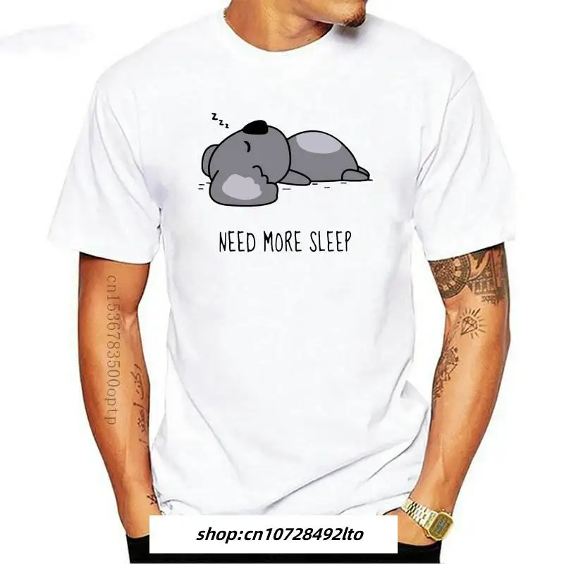 

2023 забавная Женская футболка для ленивого сна Koala Need More Sleep, винтажные топы для девочек, женская одежда в стиле Харадзюку, уличная одежда, Прямая поставка