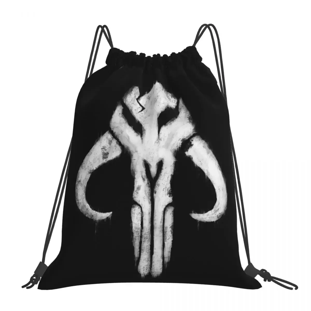 Рюкзаки с черепом Мандо модные портативные сумки на шнурке карманная сумка для