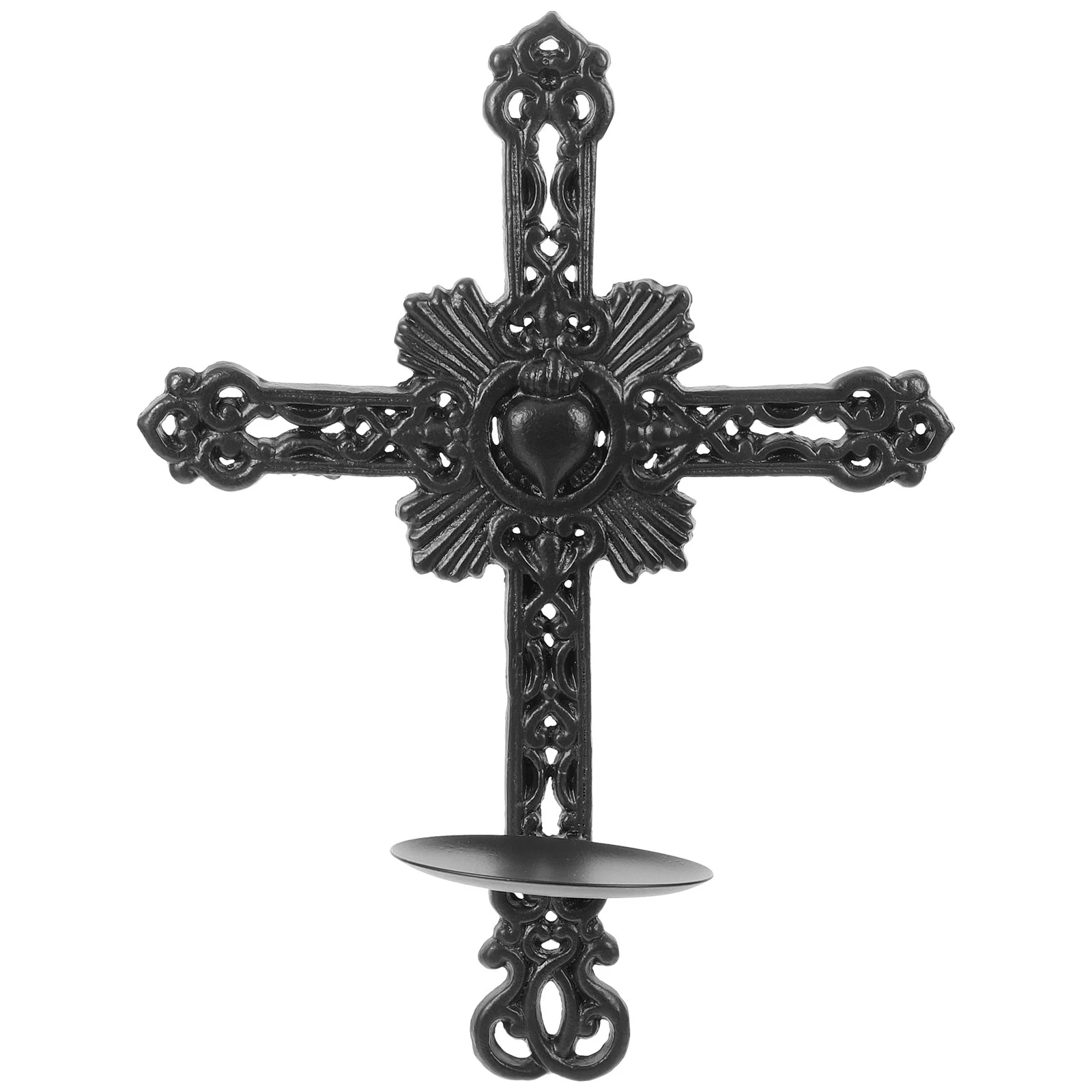 

Wall Sconce Holder Wall-mounted Base Decor Fashionable Candleholder Hanging Candlestick Metal Sticks