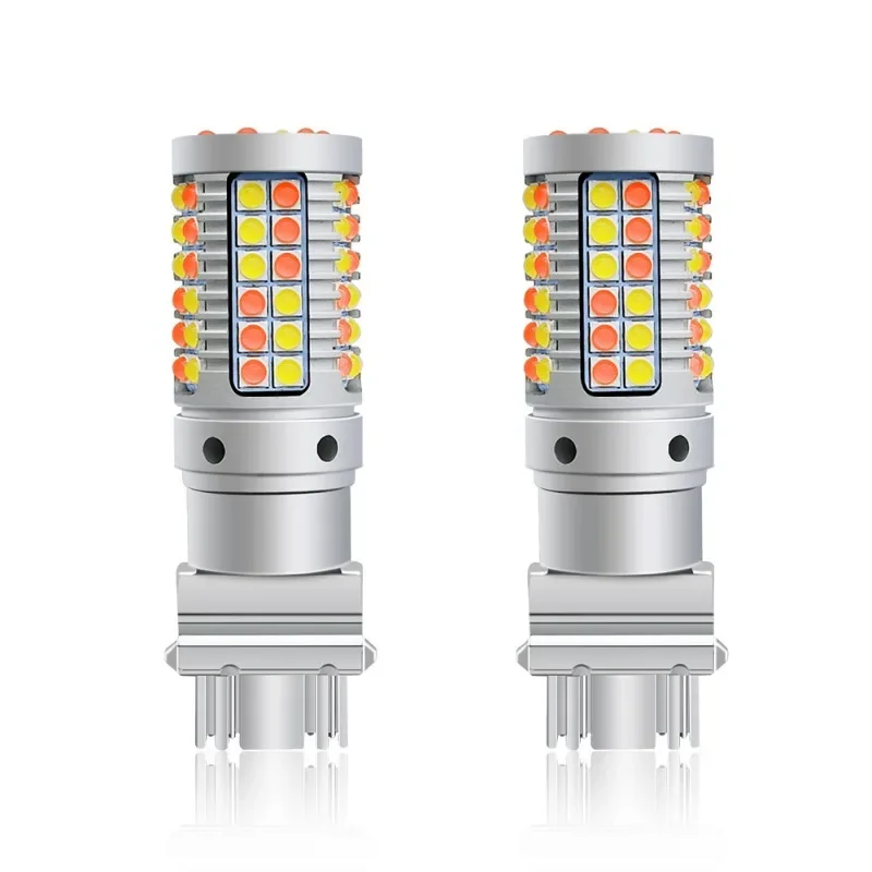 Veclumin автомобильный фонарь 2 цвета сигнал поворота лампа заднего хода 3157 1157 T20 3030