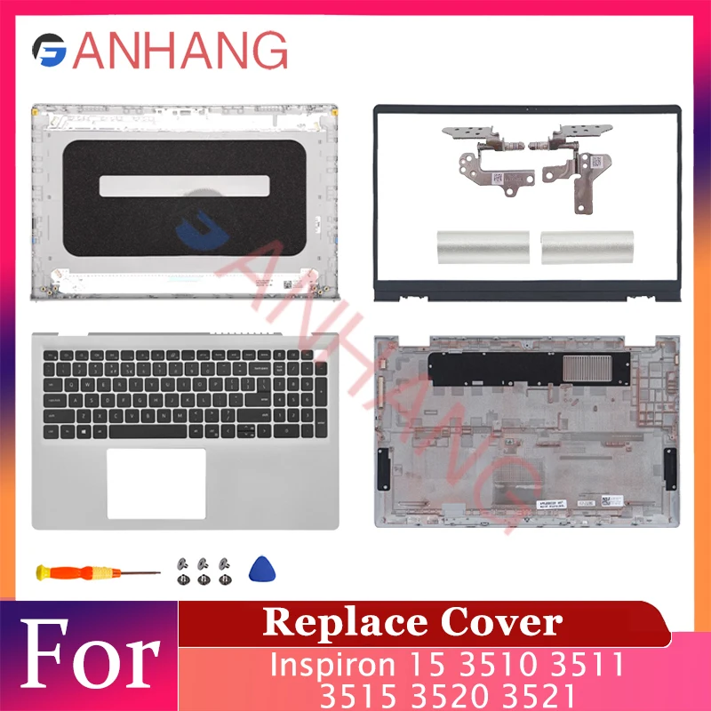 Фото Новый чехол для ноутбука Inspiron 15 3510 3511 3515 3520 3521, верхняя крышка с ЖК-дисплеем, задняя крышка 0T4MT1 DDM9D 0WPN8, передняя панель 09WC73 №1