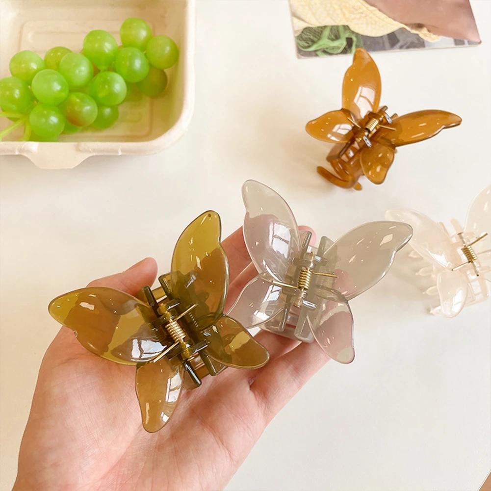

Acetate Hair Claw Butterfly Hairpin Clips Gradient Tie-Dye Colored Hair Styling Tools Barrettes Women Girls Hair Accessories
