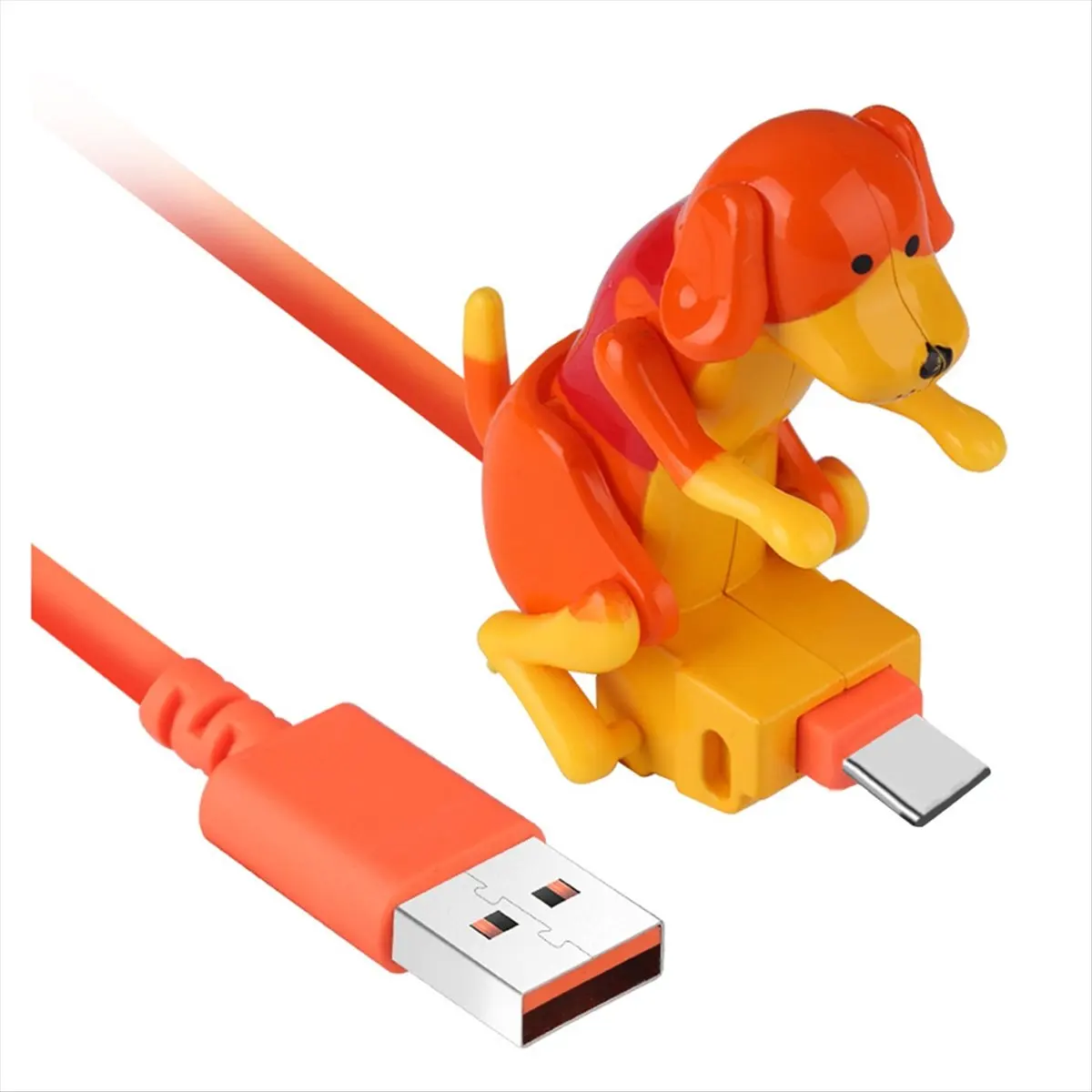 Фото Забавный кабель для зарядки USB-C ABGN Humping Dog: быстрое зарядное устройство Type-C, оригинальный аксессуар для телефона и игрушка для снятия стресса №2