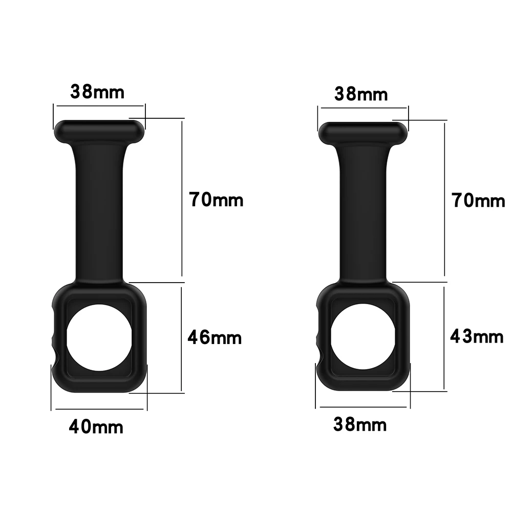 Новый силиконовый ремешок-брошь для Apple Watch 7654321 поколения 424445 мм Универсальный доктор медсестра PocketWatch HangingWatch (art.: 3920be35d90c4) - 3920be35d90c4