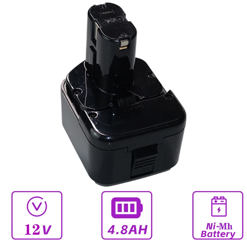 

12V 4.8Ah NI-MH High Quality Drill Tool Battery For Hitachi EB1214S EB1220BL EB1212S WR12DMR CD4D DH15DV C5D DS DS FWH WR Series