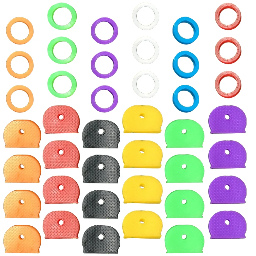 

48pcs Key Covers Caps Key Identifiers Covers Key Protector Cover Colored Key Covers Key Caps Key Covers
