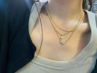 necklace on neck gold chain choker womens jewelry layered accessories for girls clothing aesthetic gifts fashion pendant