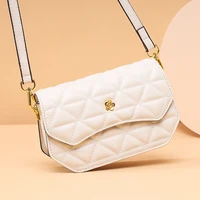 fashion trend plaid messenger luxury designer handbags for women genuine leather korean casual vintage girl shoulder sling bags