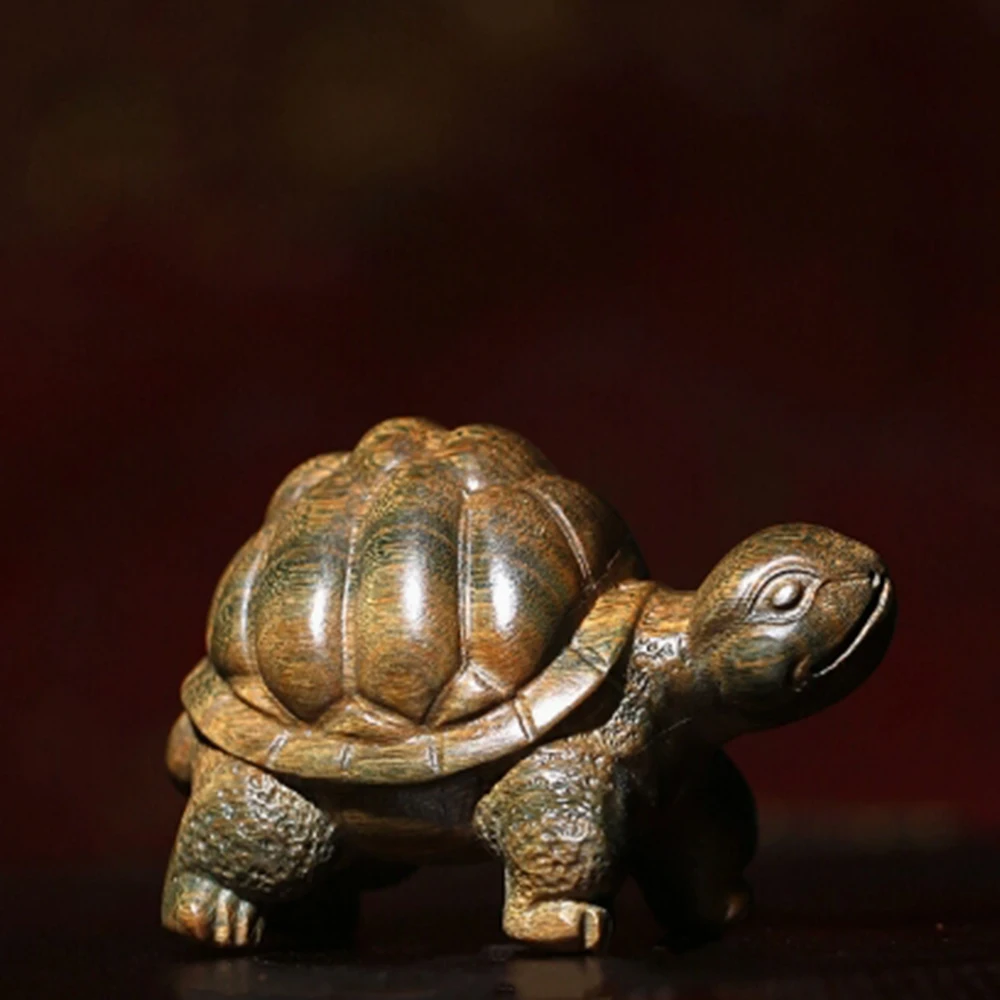 JW181-8 см долголетие черепаха зеленый сандал скульптура талисман фигурка