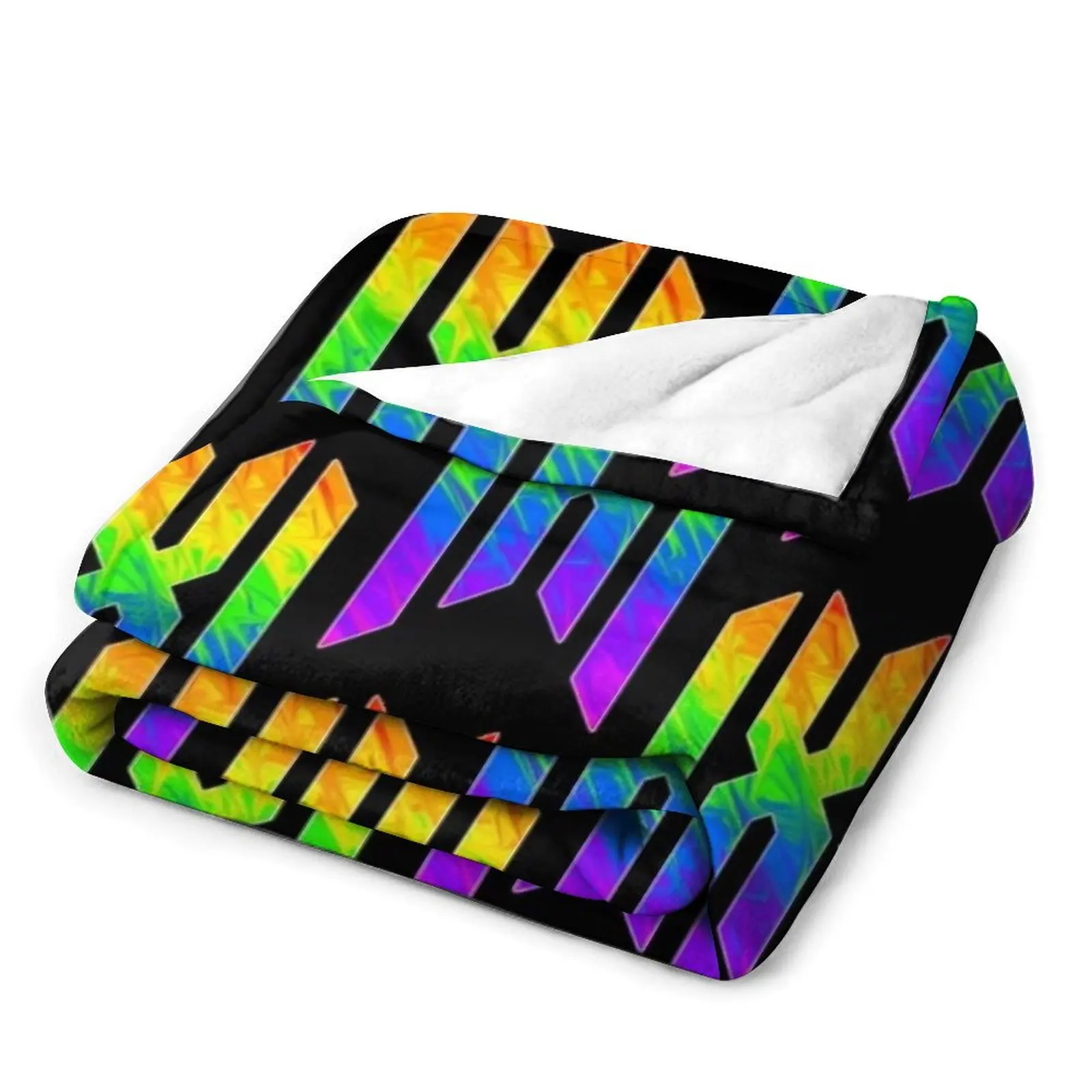 Monsta X Радужный логотип плед одеяло очень большого размера Роскошная фотография