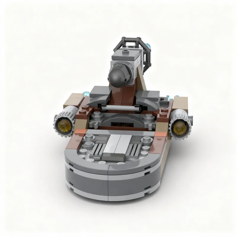 Фото Набор из 164 деталей MOC X 34: Коллекционная модель звездолета-скоростника для сборки, серия миниатюрных конструкторов DIY, подарок для любителей творчества №2