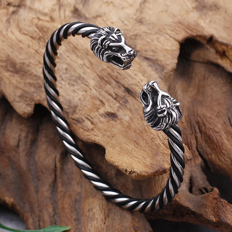 Мужской готический браслет Fongten из нержавеющей стали с черепом на Хэллоуин