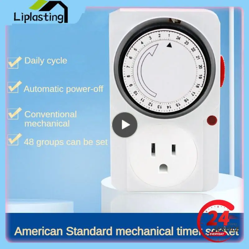 

1~10PCS American Standard Energy-saving Timer Switch Versatile Precise Timing Control American Standard Convenient Scheduling