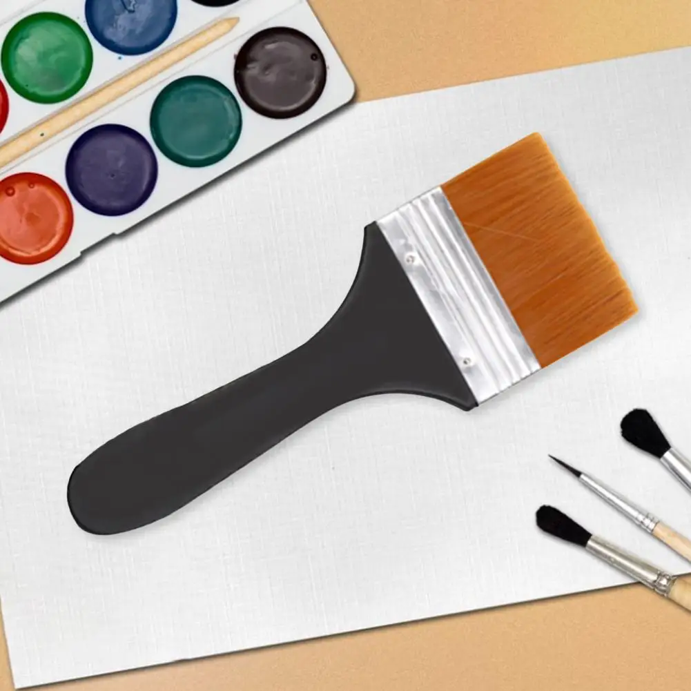 

Easy Clean Useful Nylon Bristle Water Color Painting Brush Creative Drawing Brush Reusable School Supplies