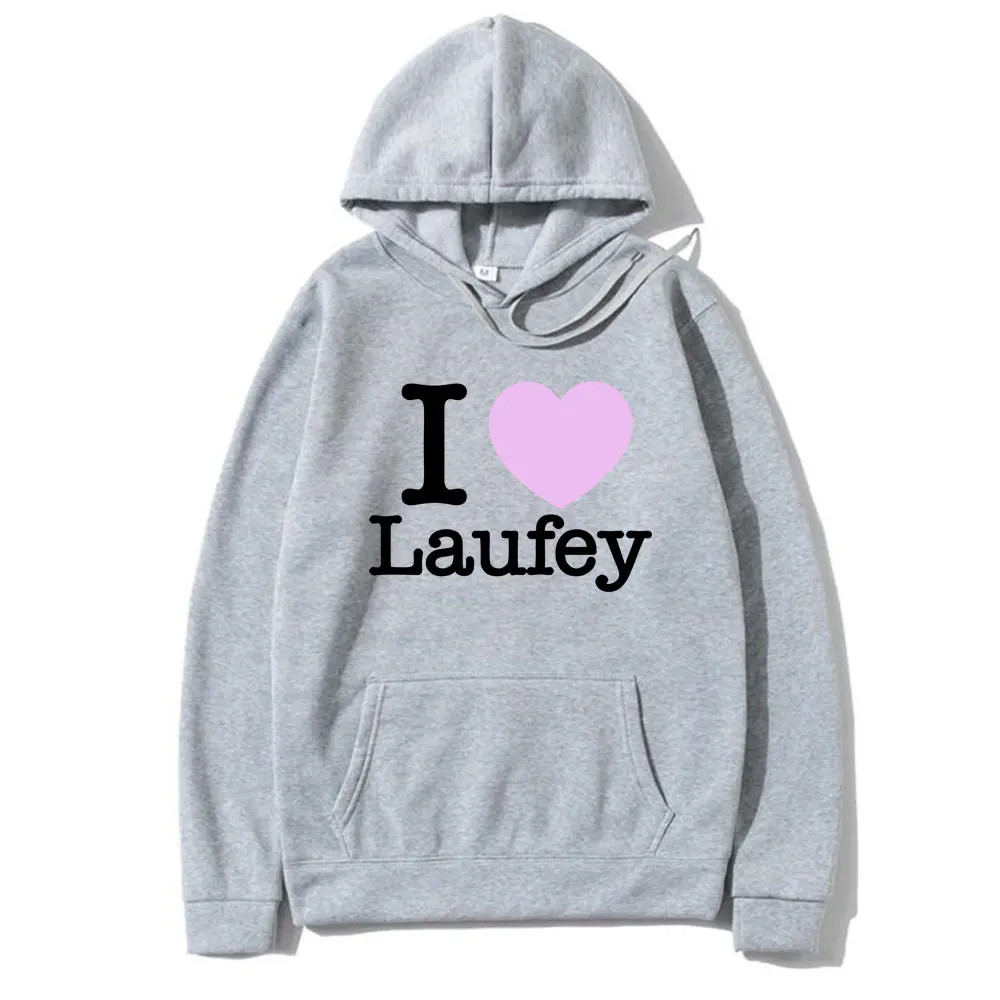 Толстовка с графическим принтом I Love Laufey для мужчин и женщин модная уличная