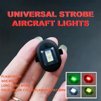 bicycle light 4 modes colorful flashing aircraft lights 4 colors cruise drone warning lights 70mah tailight bicycle accessories