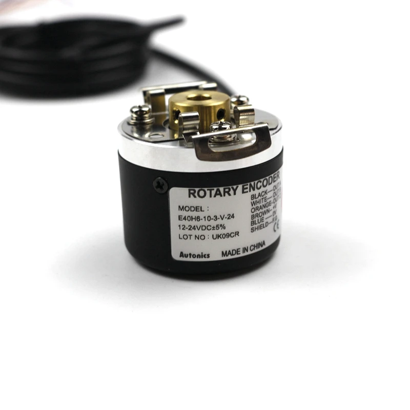 

Autonics E40H6-10-3-V-24 encoder new original IP50 hollow type decoder radial wiring leads Voltage control output