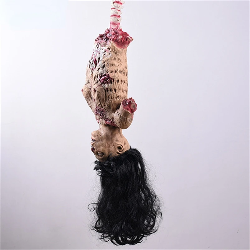 

Halloween Horror Corpse Props Hanging Dead Body Pendant Decor Bloody Limbless Ghost Haunted House Festival Party Decoration