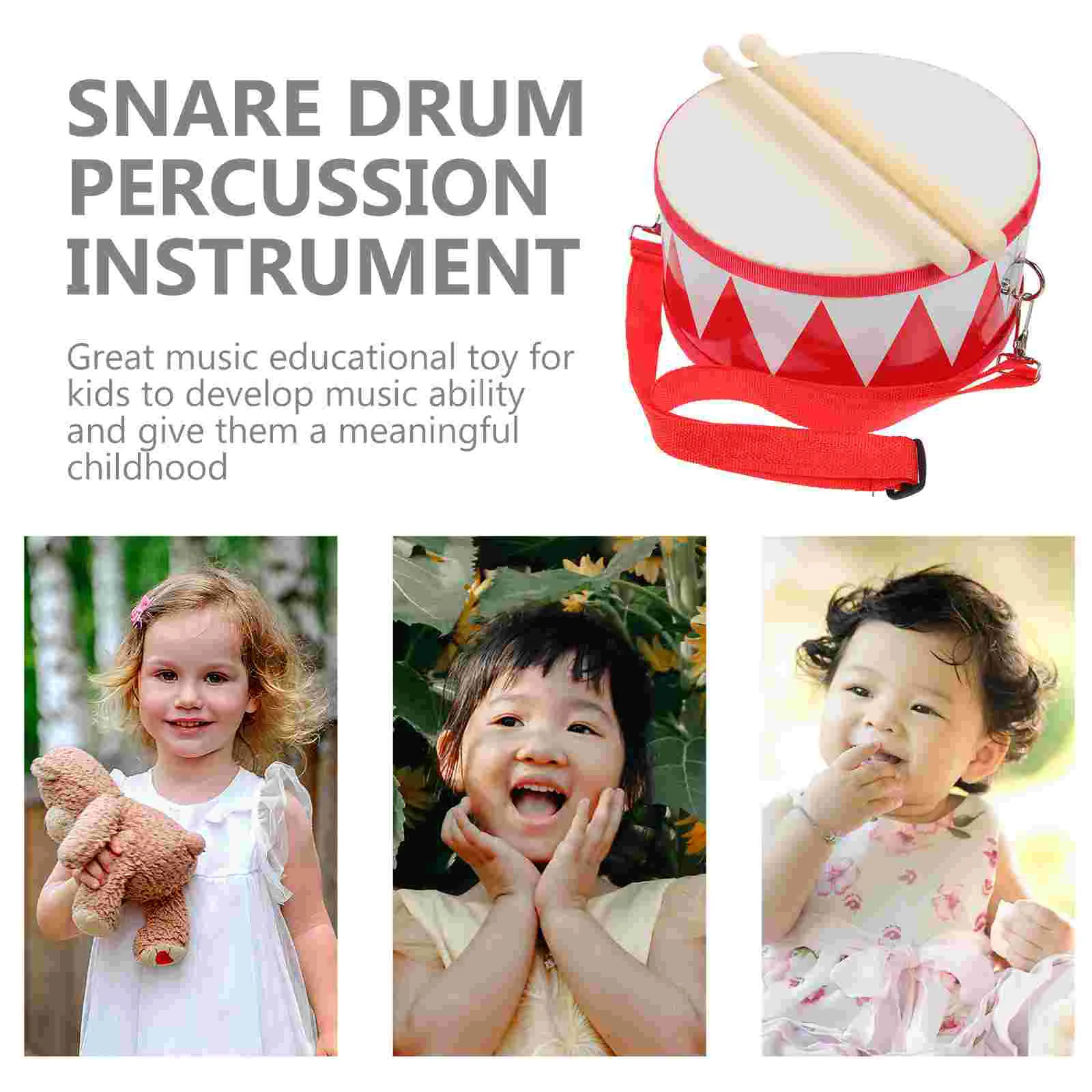 Children's Snare Drum Music Toy Tambourine Kids Education Percussion Instrument Musical Childrens Toys Teaching Aids enlarge