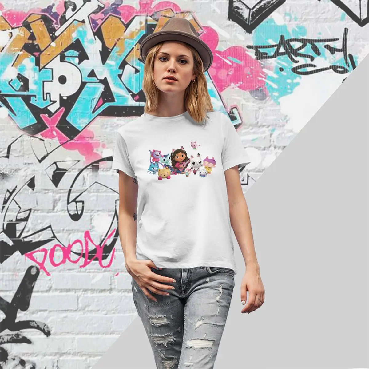 Уличная футболка Gabbys Dollhouse повседневные футболки трендовая для женщин Лидер