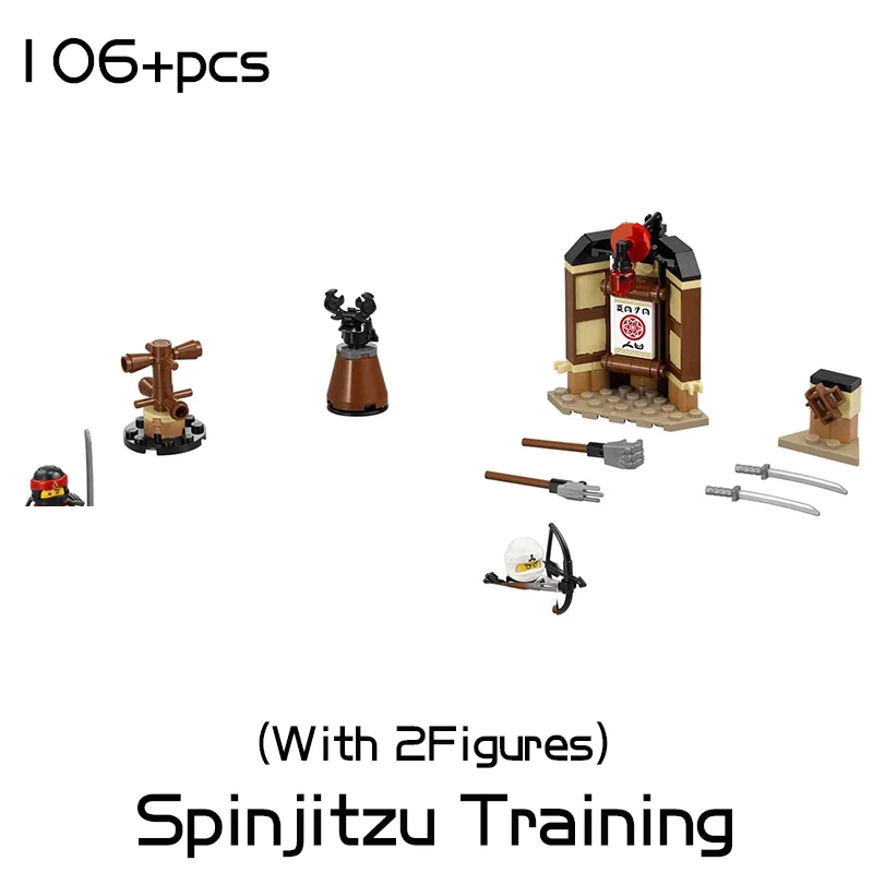 

116pcs Ninja Big Movie Series Mini Spinjitzu Training Building Blocks Dojo With Figures Bricks Toys For Boy Birthday Gifts