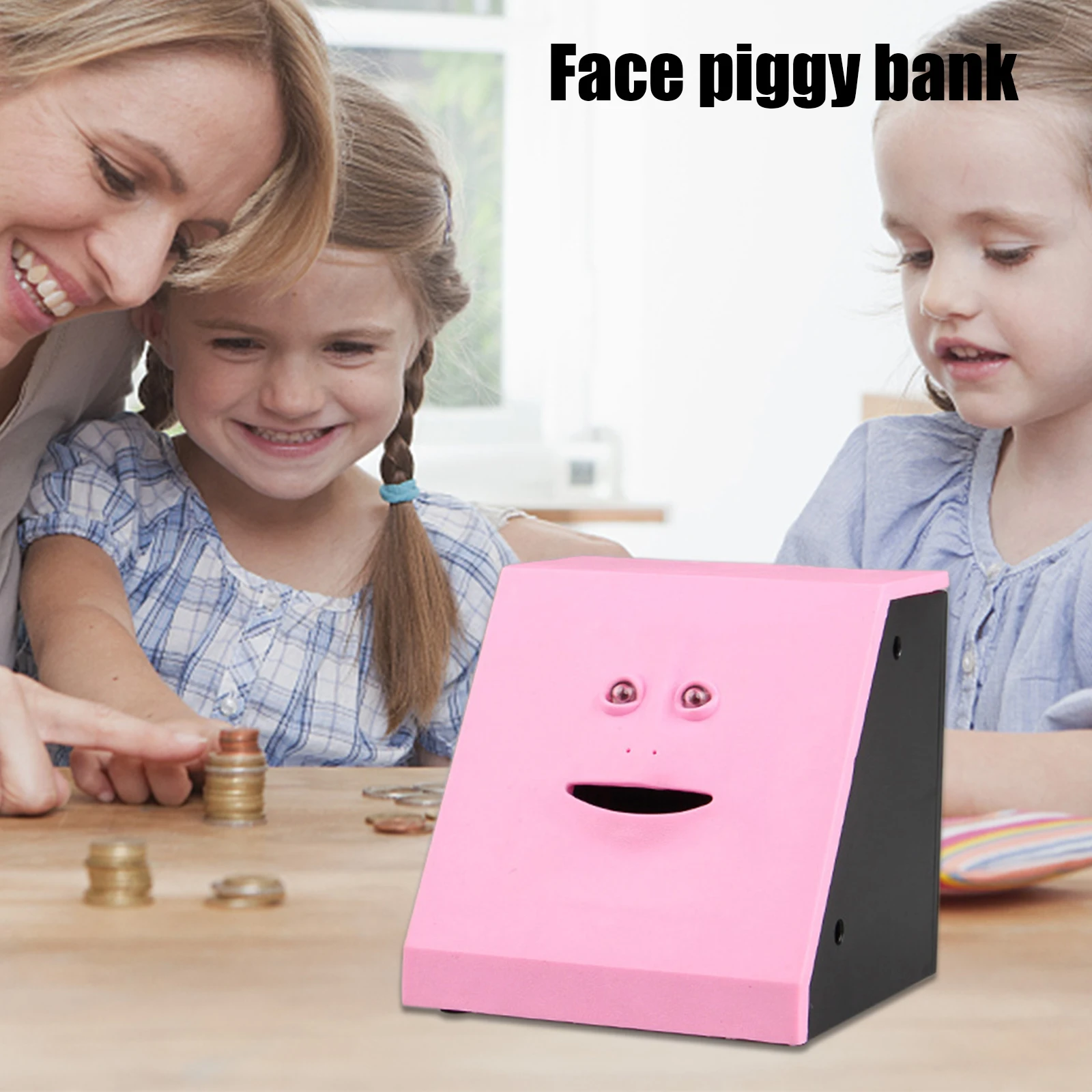 Копилка лица для банкнот и монет автоматическая копилка купюр еды Facebank взрослых