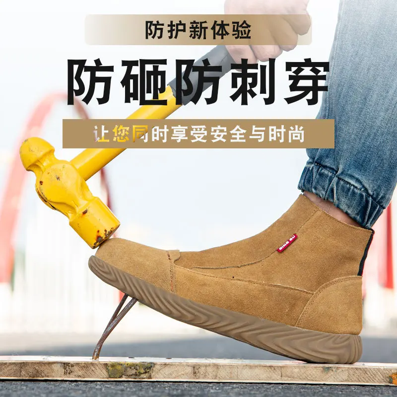 

Work Sneakers Men Indestructible Steel Toe Work Shoes Safety Boot Men Shoes Anti-puncture Working Shoes For Men Sock shoes