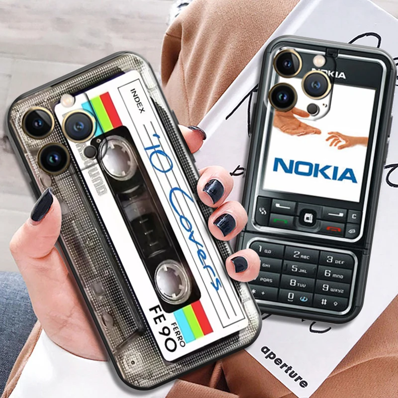 

Vintage Cassette Nokia Game Boy For Apple iPhone 13 12 11 Pro Max X XR XS Max 5 5s 6 6S 7 8 Plus SE2020 13 12 Mini Phone Case