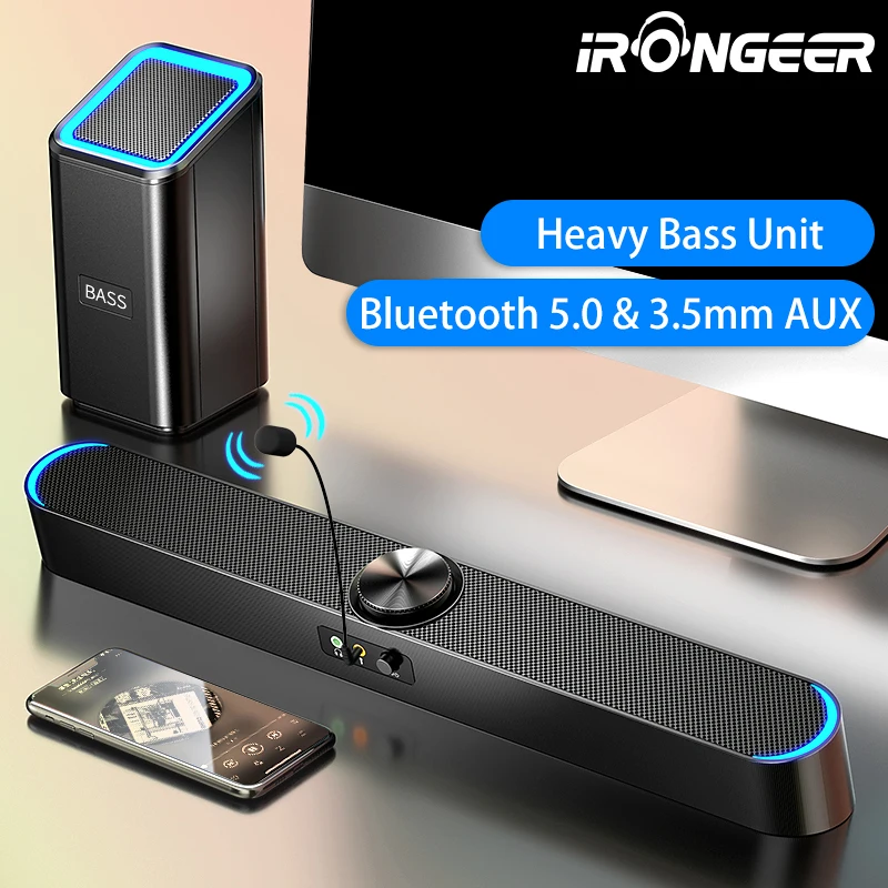 

Soundbar With Subwoofer TV Sound Bar Home Theatre System Bluetooth Speaker Extra Bass PC Computer Speakers Barre De Son Woofer